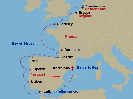 Amsterdam to Barcelona + 3 Nights Amsterdam Hotel + Roundtrip Air