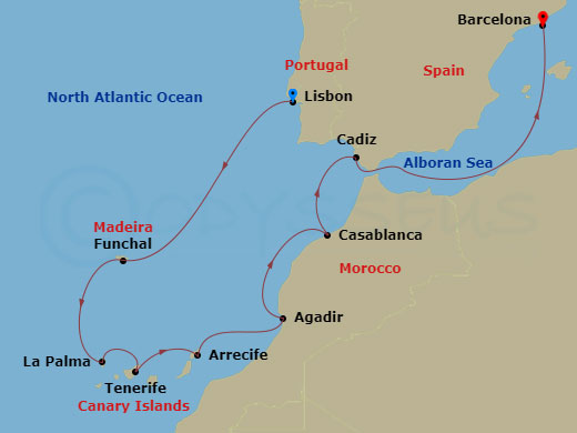 Lisbon to Barcelona+ 3 Nights Lisbon Hotel + Roundtrip Air
